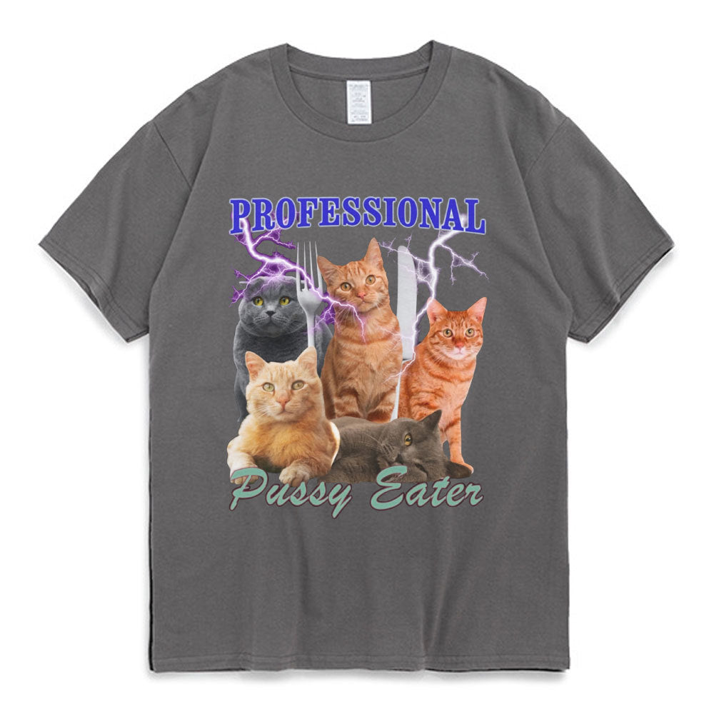 Professional Pussy Eater Funny Cat Lover T Shirt Men's