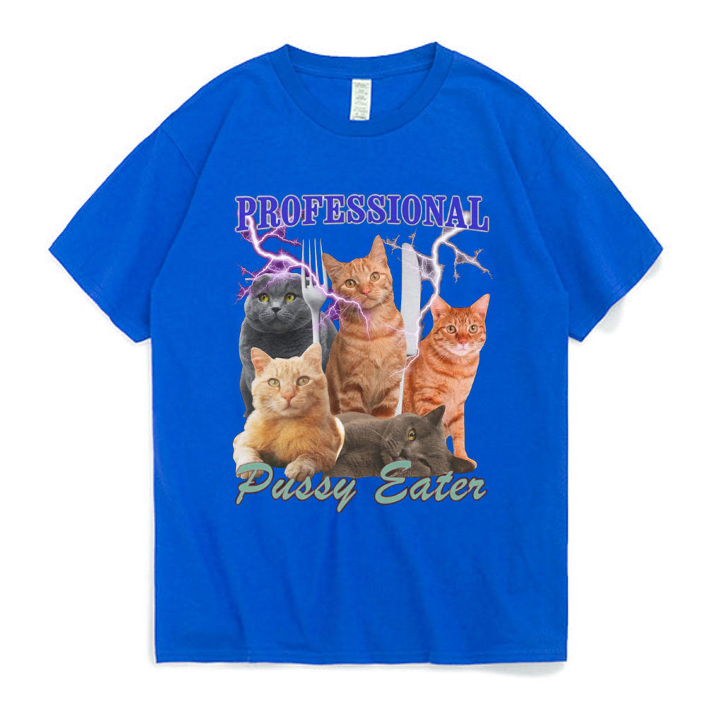 Professional Pussy Eater Funny Cat Lover T Shirt Men's