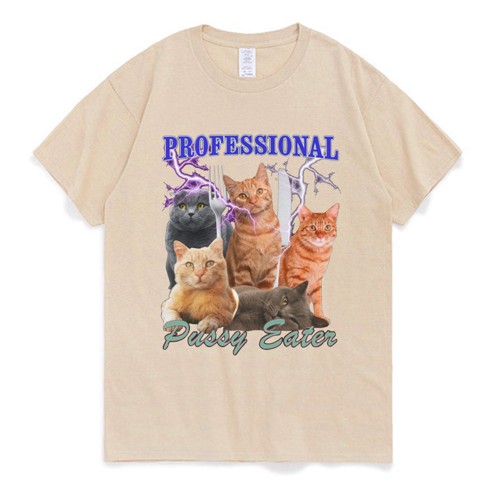 Professional Pussy Eater Funny Cat Lover T Shirt Men's