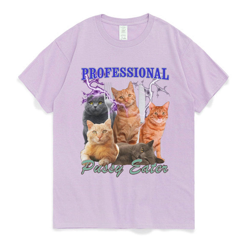 Professional Pussy Eater Funny Cat Lover T Shirt Men's