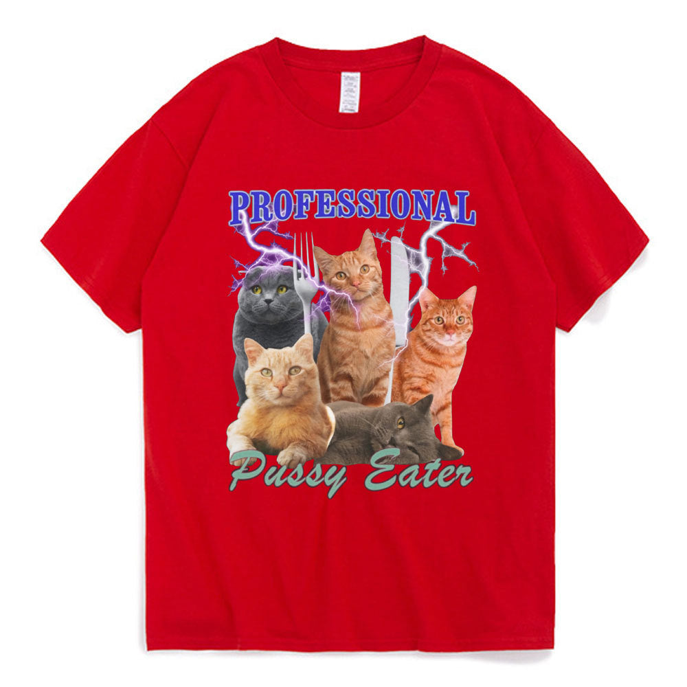 Professional Pussy Eater Funny Cat Lover T Shirt Men's