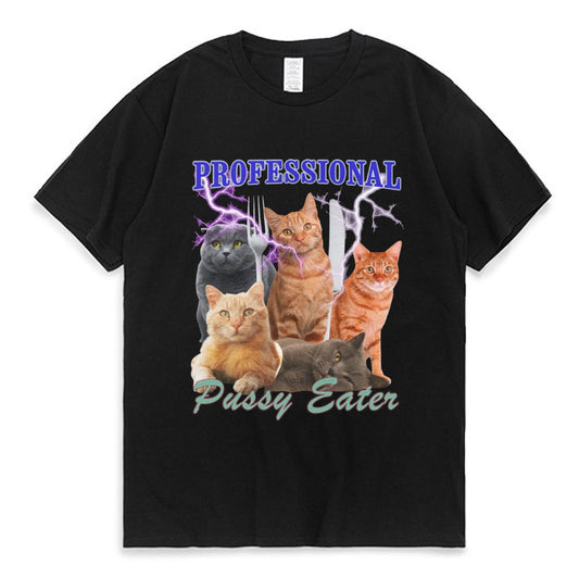 Professional Pussy Eater Funny Cat Lover T Shirt Men's