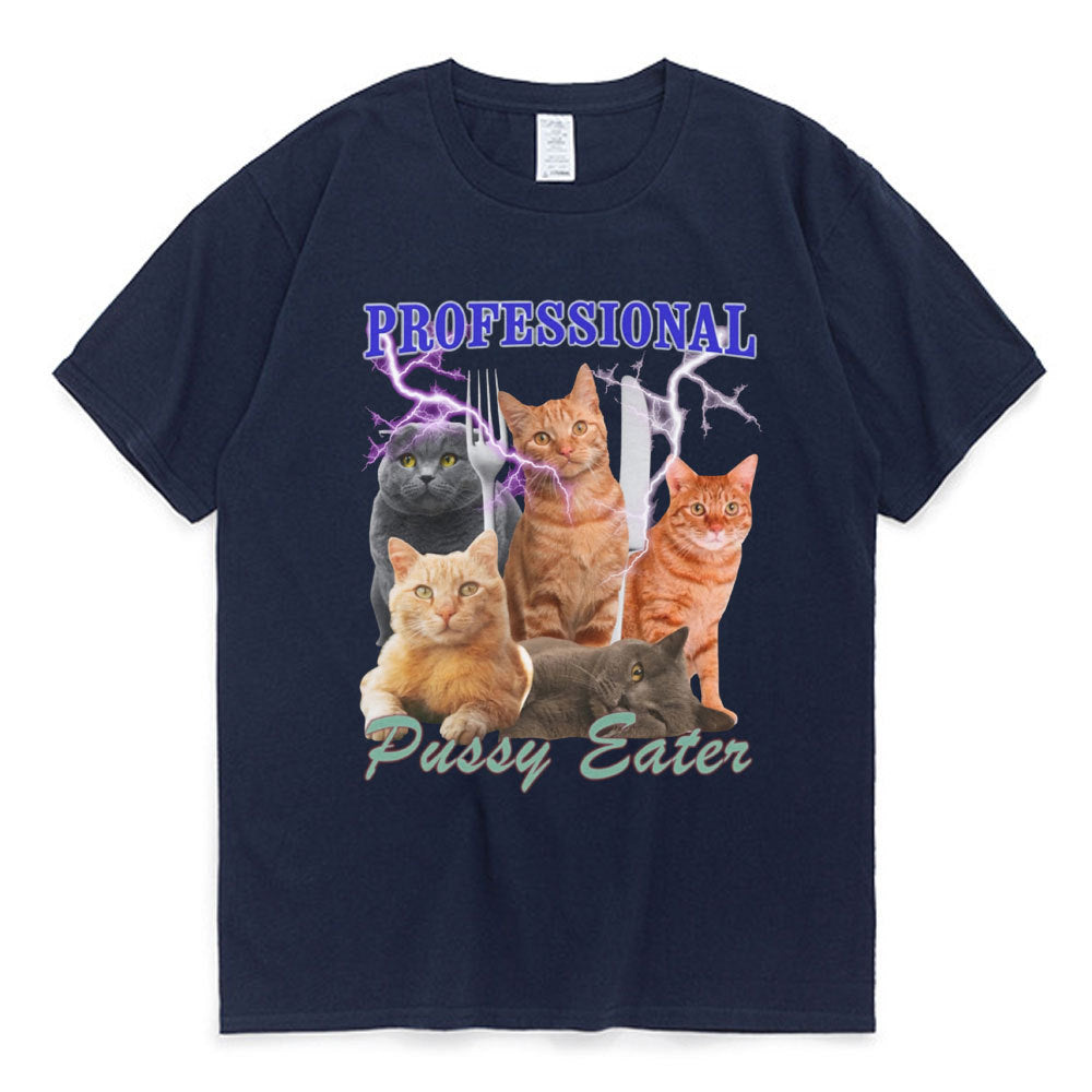 Professional Pussy Eater Funny Cat Lover T Shirt Men's
