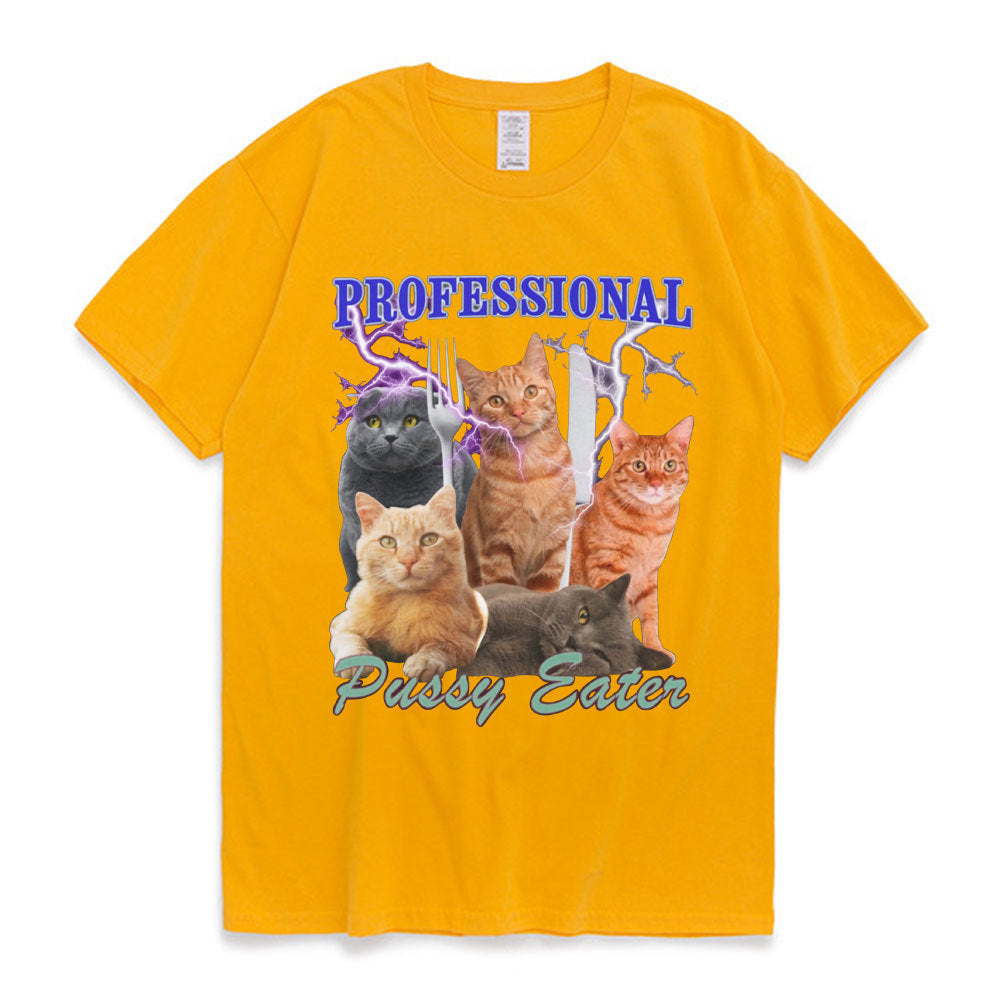 Professional Pussy Eater Funny Cat Lover T Shirt Men's