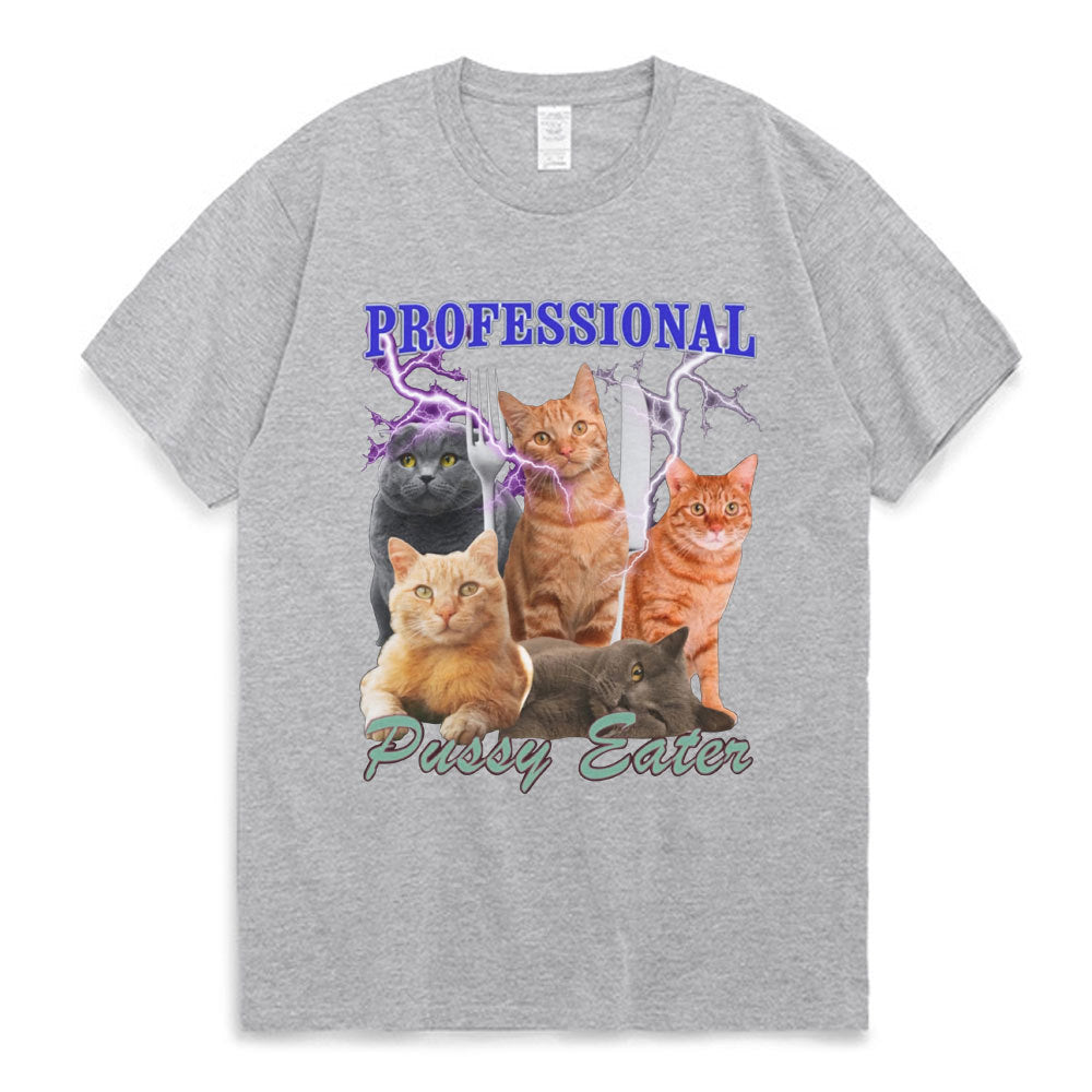 Professional Pussy Eater Funny Cat Lover T Shirt Men's