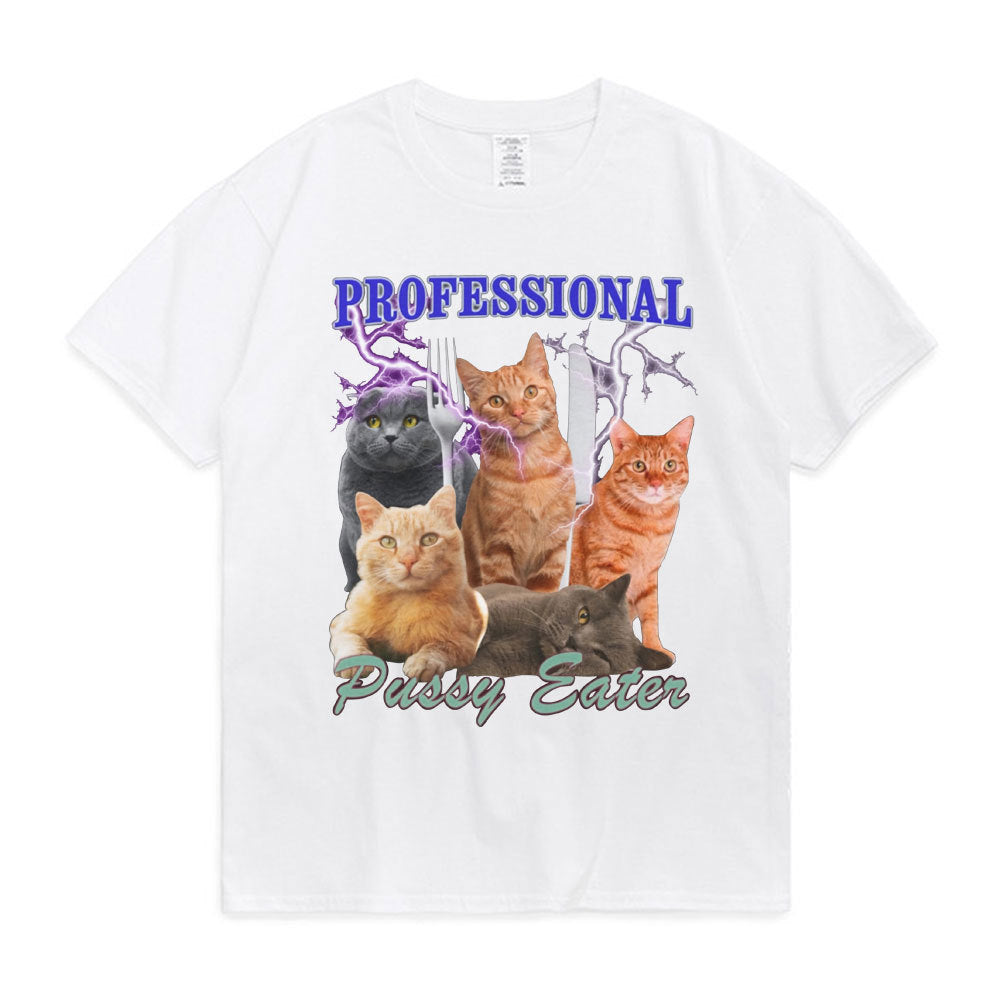 Professional Pussy Eater Funny Cat Lover T Shirt Men's